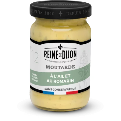 Reine De Dijon- Fokhagymás Ès Rozmaringos Mustár 100g