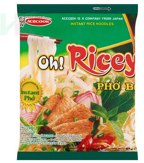 Ace OH! Ricey rizstésztás leves 63 g Marha