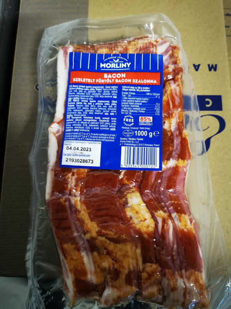 Morliny Szeletelt Bacon 1000g