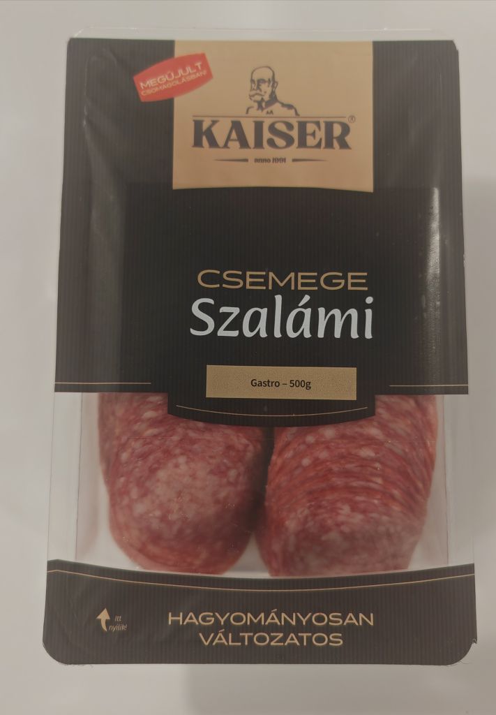 Kaiser csemege sertés szalámi 0,5kg