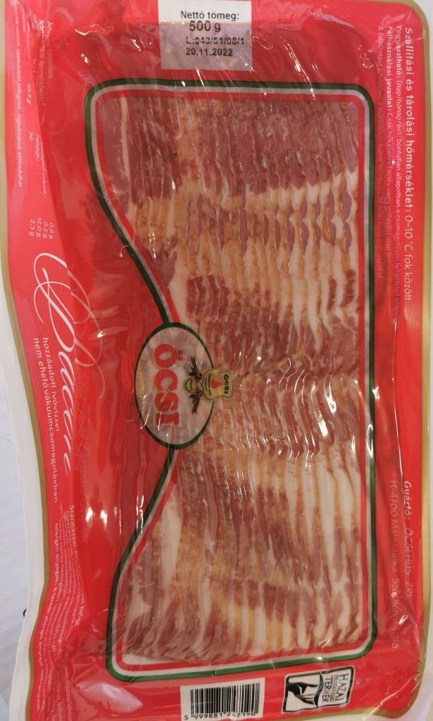 Szeletelt bacon 0,5kg